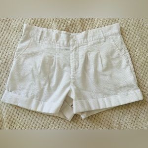Lauren James Seersucker Bow Shorts